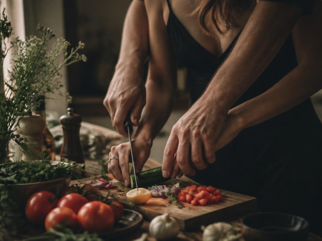 Make dinner together, on the porch